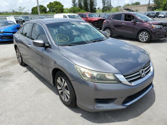 1HGCR2F30DA010349 - 2013 HONDA ACCORD LX GRAY photo 1