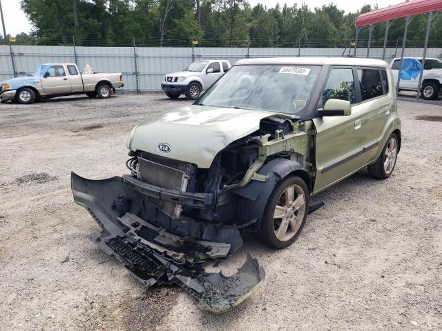 KNDJT2A2XA7115589 - 2010 KIA SOUL GREEN photo 2