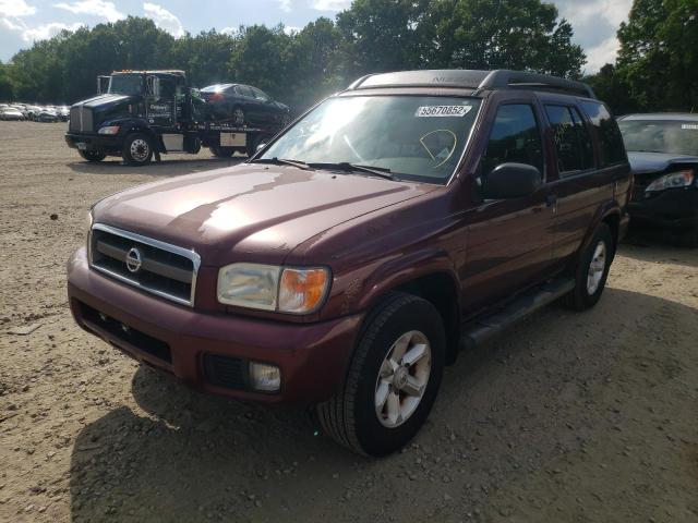 JN8DR09Y93W824939 - 2003 NISSAN PATHFINDER MAROON photo 2