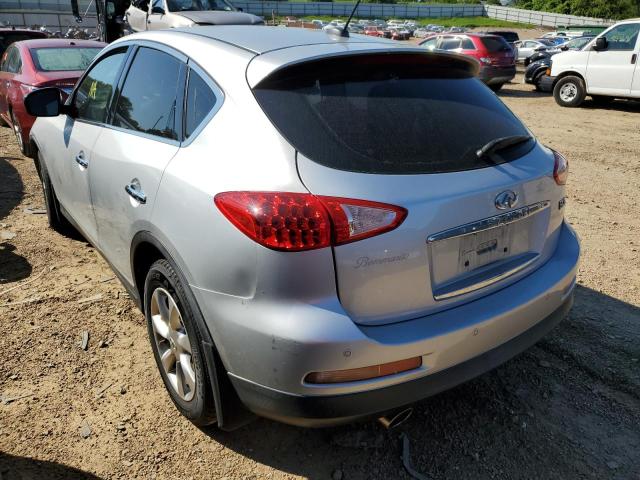 JNKAJ09F78M354545 - 2008 INFINITI EX35 BASE SILVER photo 3