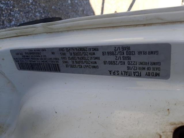 ZFBERFAB6H6F19146 - 2017 RAM PROMASTER WHITE photo 10