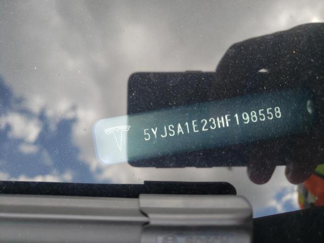 5YJSA1E23HF198558 - 2017 TESLA MODEL S Կարմիր լուսանկար 10