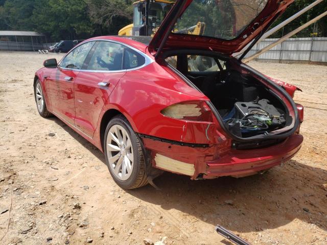 5YJSA1E23HF198558 - 2017 TESLA MODEL S RED photo 3