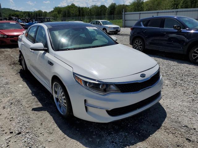 5XXGU4L31GG118325 - 2016 KIA OPTIMA EX WHITE photo 1