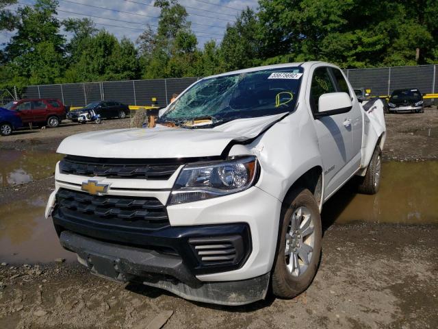 1GCHTCEN1M1293214 - 2021 CHEVROLET COLORADO L WHITE photo 2