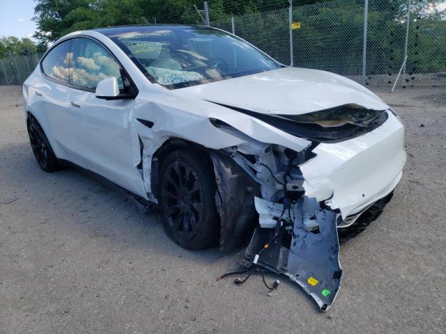 5YJYGDEE0MF121046 - 2021 TESLA MODEL Y أبيض صورة 1