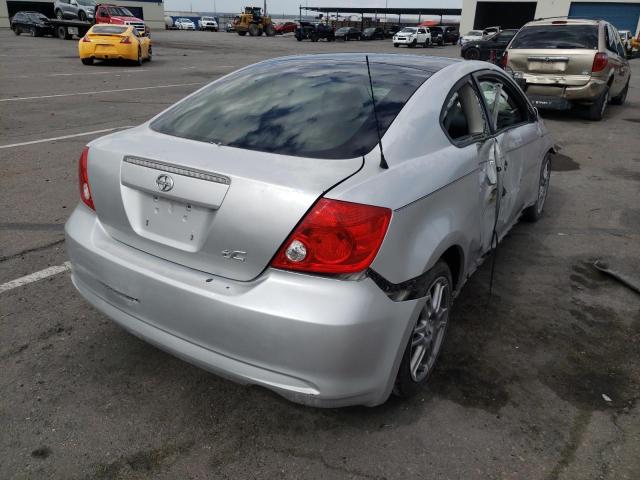 JTKDE167360098777 - 2006 TOYOTA SCION TC ვერცხლისფერი ფოტო 4