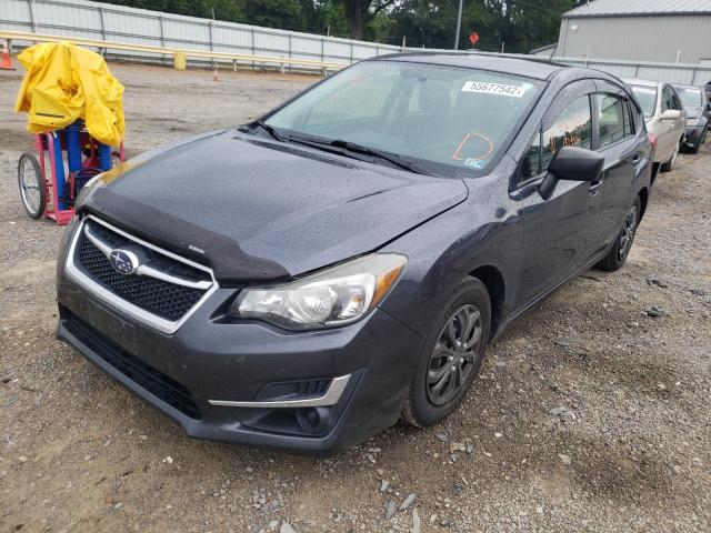 JF1GPAA67F8201283 - 2015 SUBARU IMPREZA GRAY photo 2