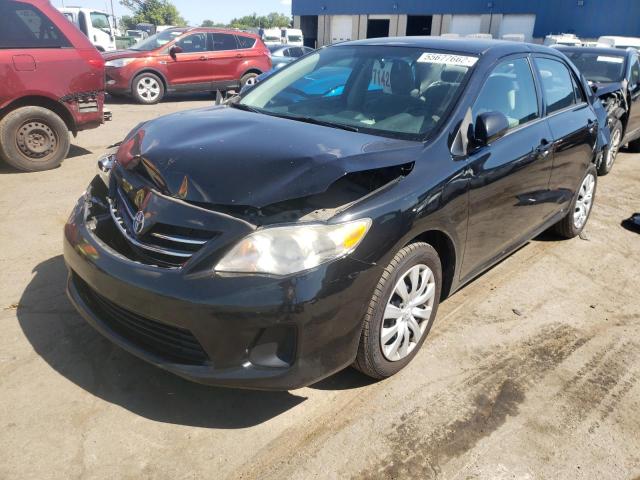 2T1BU4EE7DC111360 - 2013 TOYOTA COROALLA BLACK photo 2