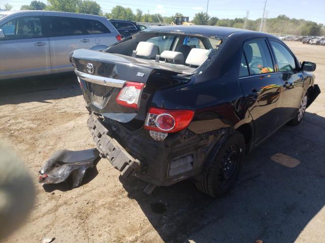 2T1BU4EE7DC111360 - 2013 TOYOTA COROALLA BLACK photo 4