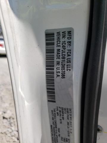 1C4PJLDB1LD657086 - 2020 JEEP CHEROKEE L WHITE photo 10