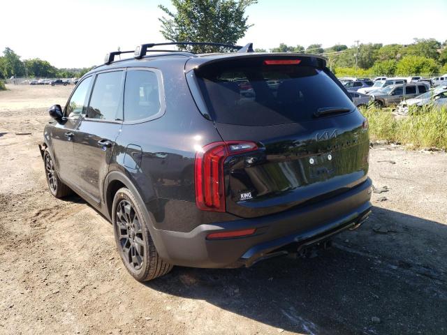 5XYP5DHC2NG243767 - 2022 KIA TELLURIDE BLACK photo 3