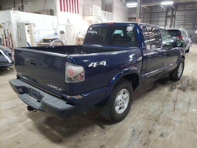 1GCDT13X83K151720 - 2003 CHEVROLET S TRUCK S1 BLUE photo 4