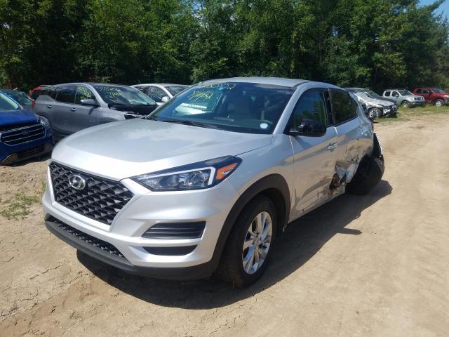 KM8J2CA41KU940638 - 2019 HYUNDAI TUCSON SE SILVER photo 2