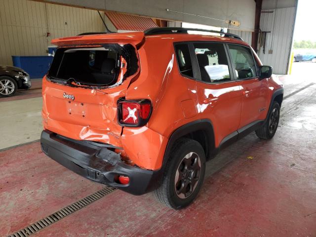 ZACCJBAB1HPE67956 - 2017 JEEP RENEGADE S 橙色 照片 4