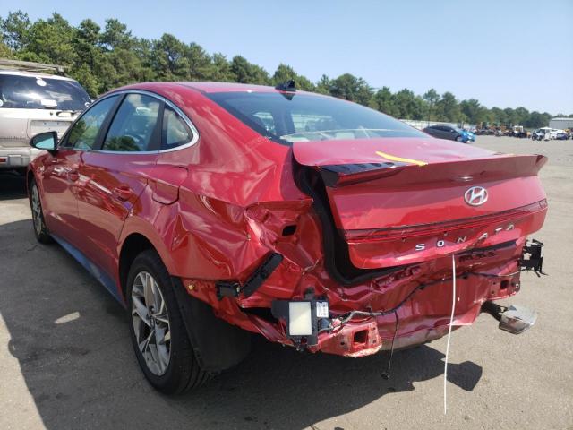 5NPEL4JA5MH092761 - 2021 HYUNDAI SONATA SEL RED photo 3