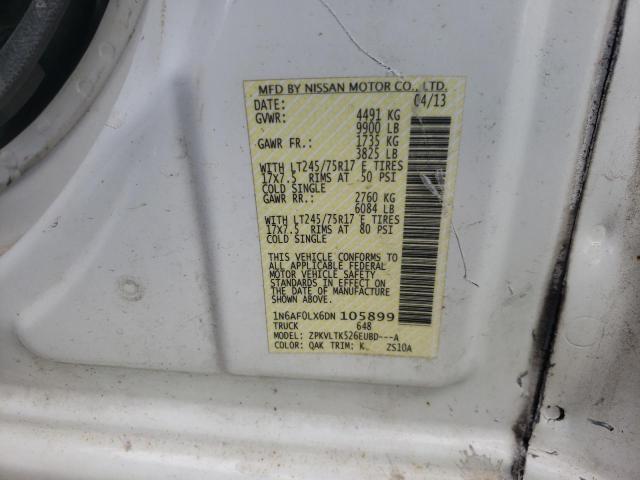 1N6AF0LX6DN105899 - 2013 NISSAN NV 2500 GOLD photo 10