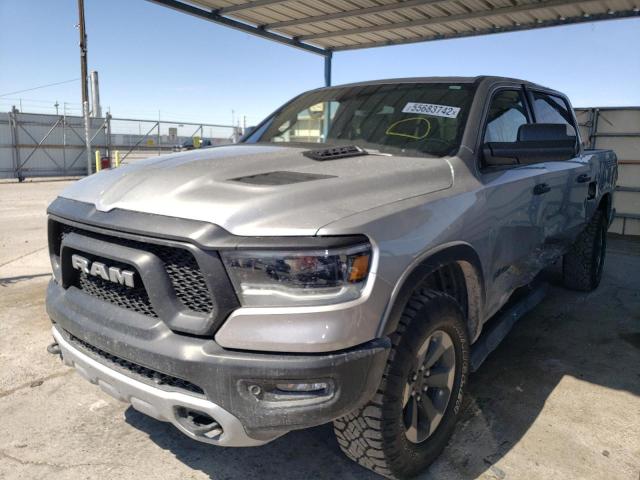 1C6SRFLT3MN796508 - 2021 RAM 1500 REBEL ვერცხლისფერი ფოტო 2