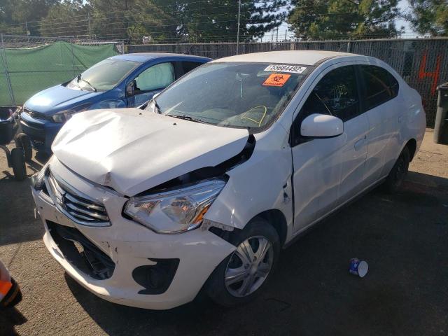 ML32F3FJ3KHF16419 - 2019 MITSUBISHI MIRAGE G4 WHITE photo 2