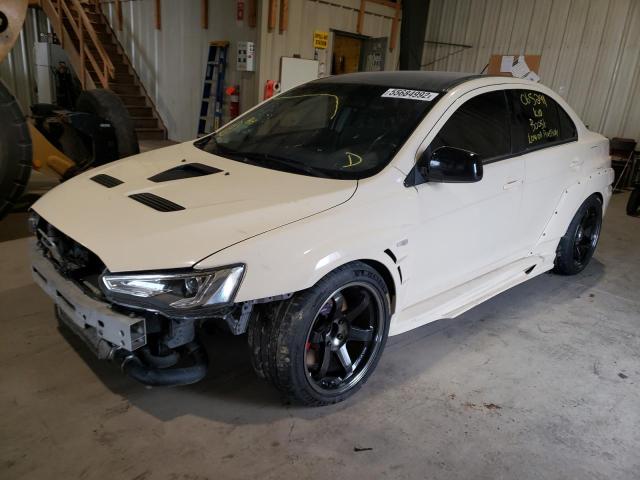 JA32W8FV9EU601138 - 2014 MITSUBISHI LANCER EVO CREAM photo 2