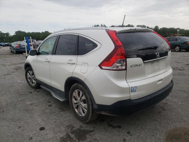 5J6RM3H74DL024539 - 2013 HONDA CR-V EXL WHITE photo 3