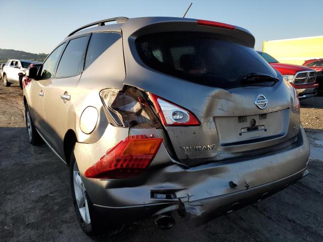 JN8AZ18U79W031347 - 2009 NISSAN MURANO TAN photo 9