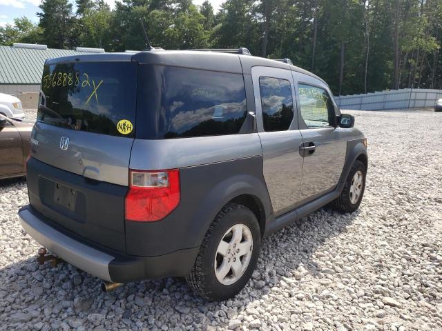 5J6YH28615L011556 - 2005 HONDA ELEMENT GRAY photo 4