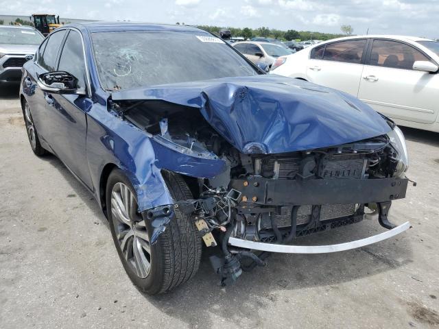 JN1EV7AP8JM354888 - 2018 INFINITI Q50 LUXE BLUE photo 1