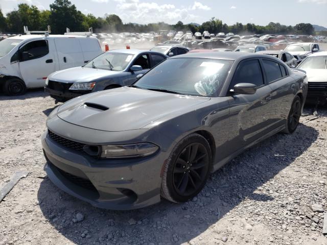 2C3CDXGJXKH678363 - 2019 DODGE CHARGER SC GRAY photo 2