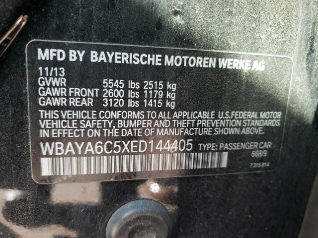 WBAYA6C5XED144405 - 2014 BMW 740 I BLACK photo 10