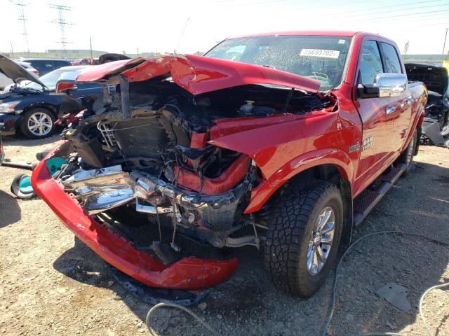 1C6RR7LT8JS170406 - 2018 RAM 1500 SLT RED photo 2