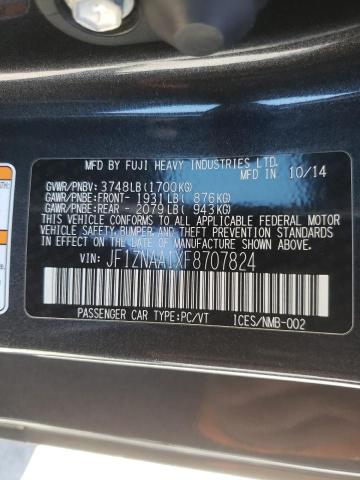 JF1ZNAA1XF8707824 - 2015 TOYOTA SCION FR-S CHARCOAL photo 10