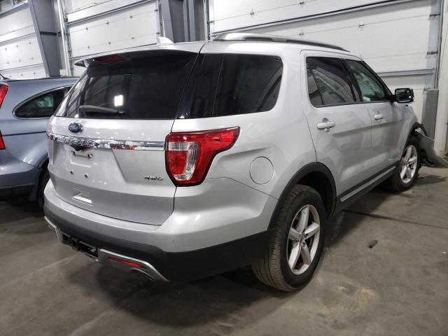 1FM5K8D84HGD81686 - 2017 FORD EXPLORER X SILVER photo 4