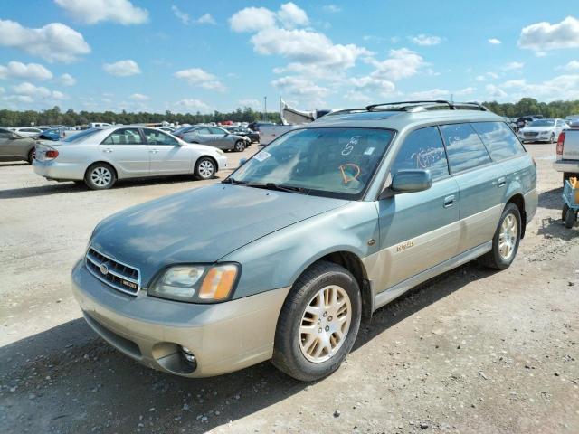 4S3BH806927639735 - 2002 SUBARU LEGACY OUT GREEN photo 2