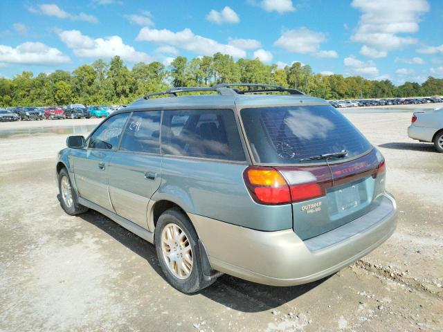 4S3BH806927639735 - 2002 SUBARU LEGACY OUT GREEN photo 3