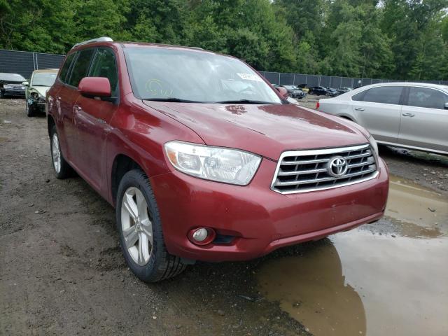 5TDDK3EH5AS007326 - 2010 TOYOTA HIGHLANDER BURGUNDY photo 1