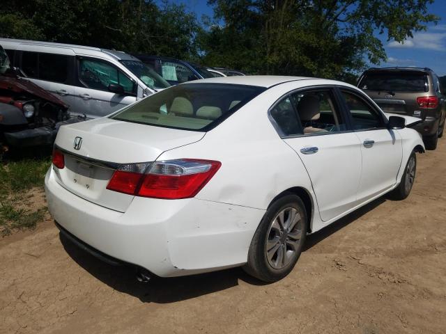 1HGCR2F39DA245929 - 2013 HONDA ACCORD LX WHITE photo 4