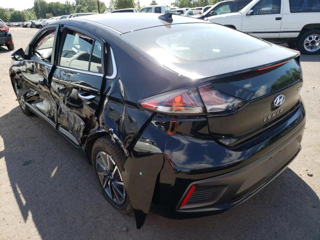 KMHC85LJ9LU065803 - 2020 HYUNDAI IONIQ LIMI BLACK photo 3