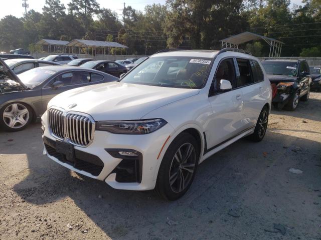 5UXCX4C56KLS35879 - 2019 BMW X7 XDRIVE5 WHITE photo 2