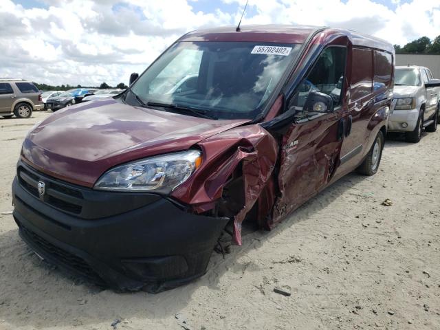 ZFBERFAB5J6L10452 - 2018 RAM PROMASTER BURGUNDY photo 2
