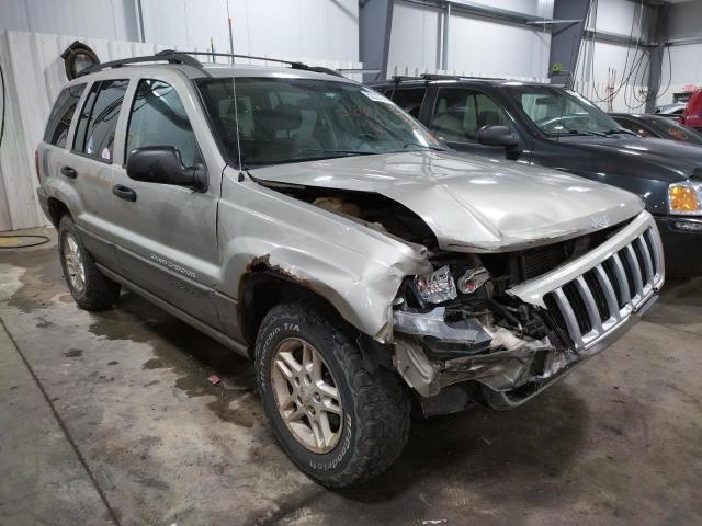 1J4GW48S34C127608 - 2004 JEEP GRAND CHER SILVER photo 1