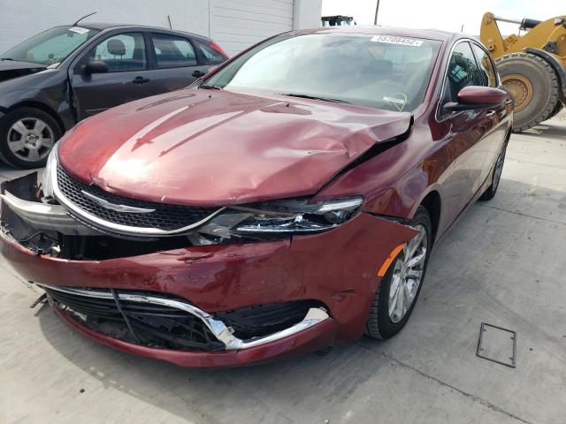 1C3CCCAB3GN111889 - 2016 CHRYSLER 200 LIMITE BURGUNDY photo 2