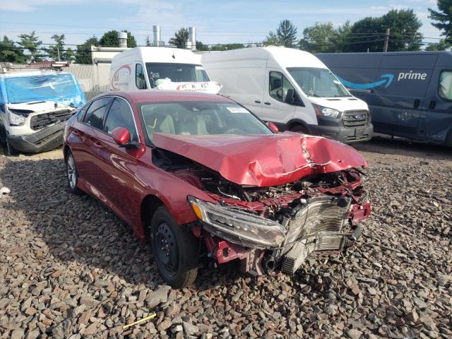 1HGCV1F11JA166786 - 2018 HONDA ACCORD LX MAROON photo 1