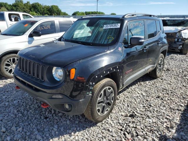 ZACCJBCTXGPD33631 - 2016 JEEP RENEGADE T BLACK photo 2