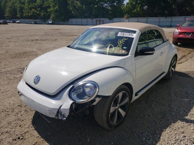 3VW7A7AT7DM805507 - 2013 VOLKSWAGEN BEETLE TUR WHITE photo 2