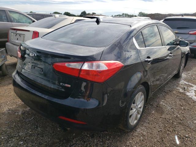 KNAFX4A87E5047003 - 2014 KIA FORTE EX BLACK photo 4