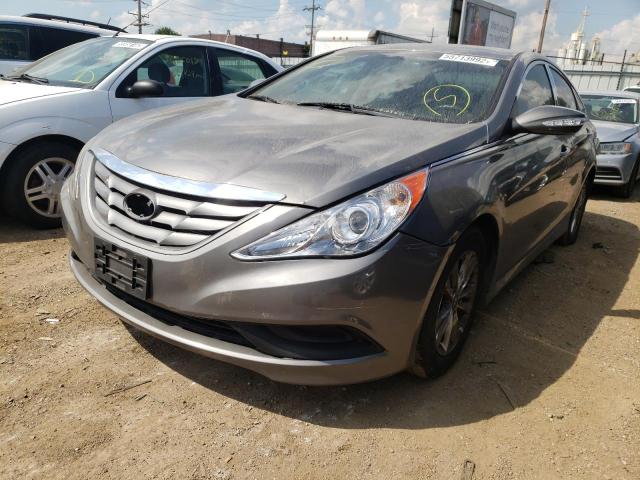 5NPEB4AC1EH926546 - 2014 HYUNDAI SONATA GLS GRAY photo 2