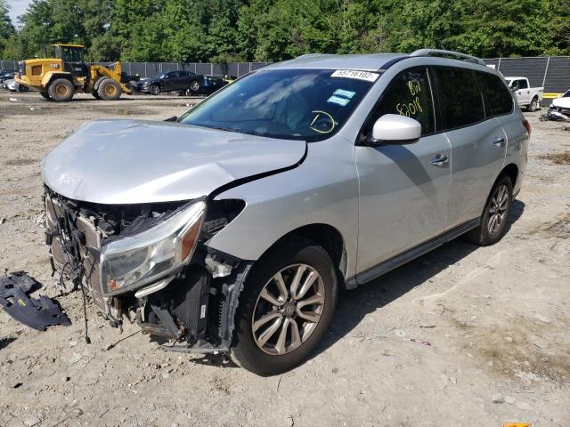 5N1AR2MM3FC654092 - 2015 NISSAN PATHFINDER SILVER photo 2