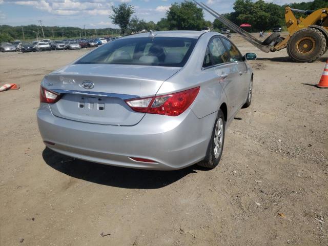 5NPEB4AC9BH281513 - 2011 HYUNDAI SONATA GLS SILVER photo 4