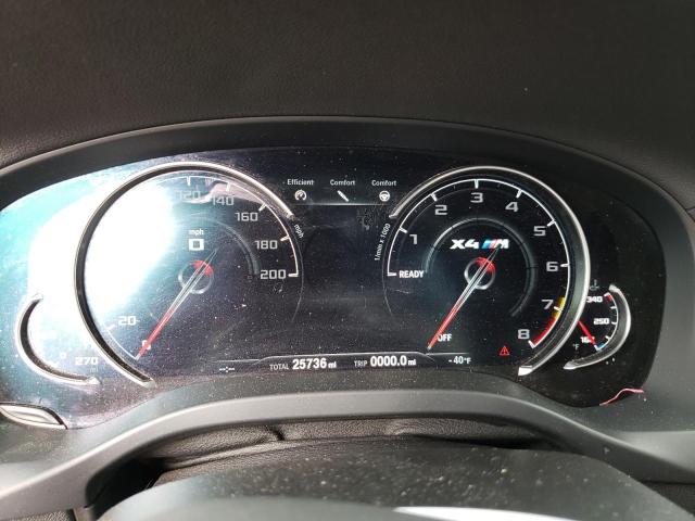 5YMUJ0C00L9C89899 - 2020 BMW X4 M COMPE SILVER photo 8